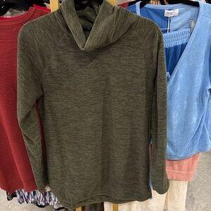 tek gear Olive Green Cowl Neck Pullover Sweater